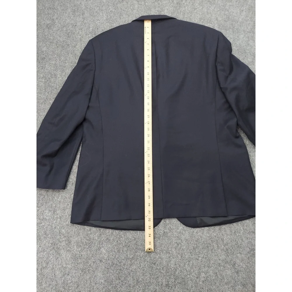 RALPH LAUREN Blazer Jacket Mens 50 R Blue Wool SLIM Sportcoat Business Career
